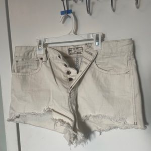 Free People High Waisted Denim Shorts